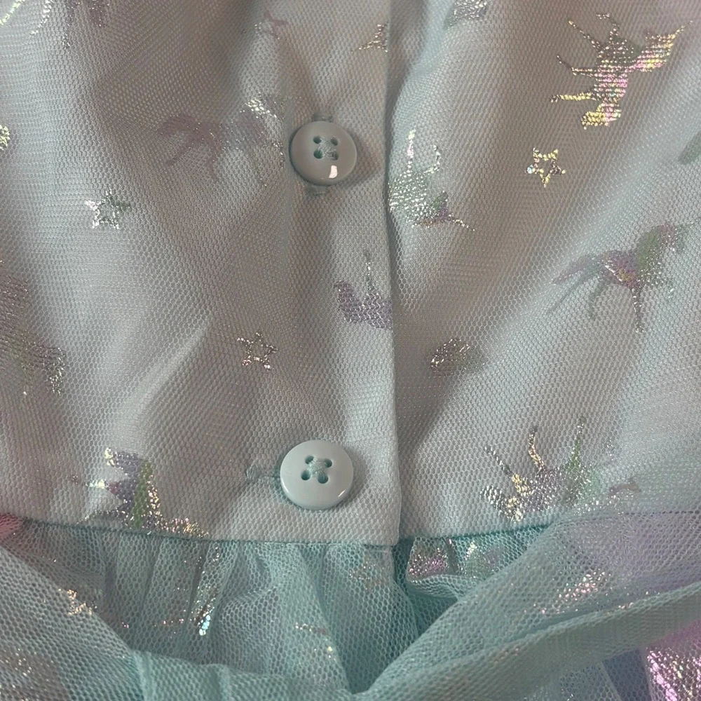 Jona Michelle Kids 2T Pastel‎ Rainbow Unicorn Tulle Party Dress CO7324 Pink Blue